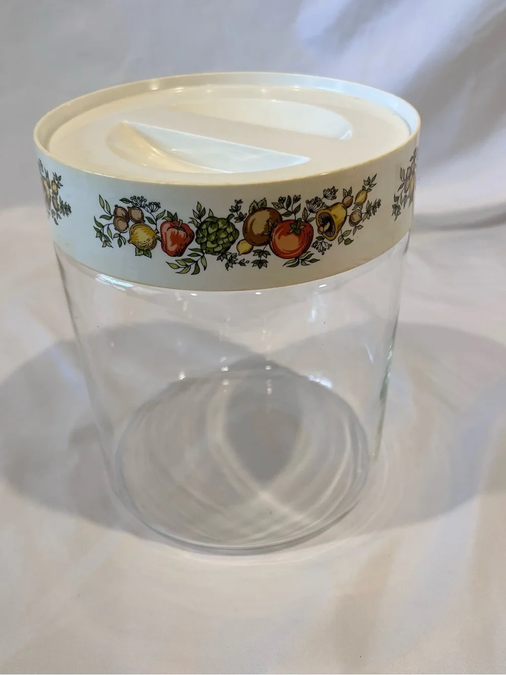 Vintage Pyrex Spice of Life Glass Store N See Canister